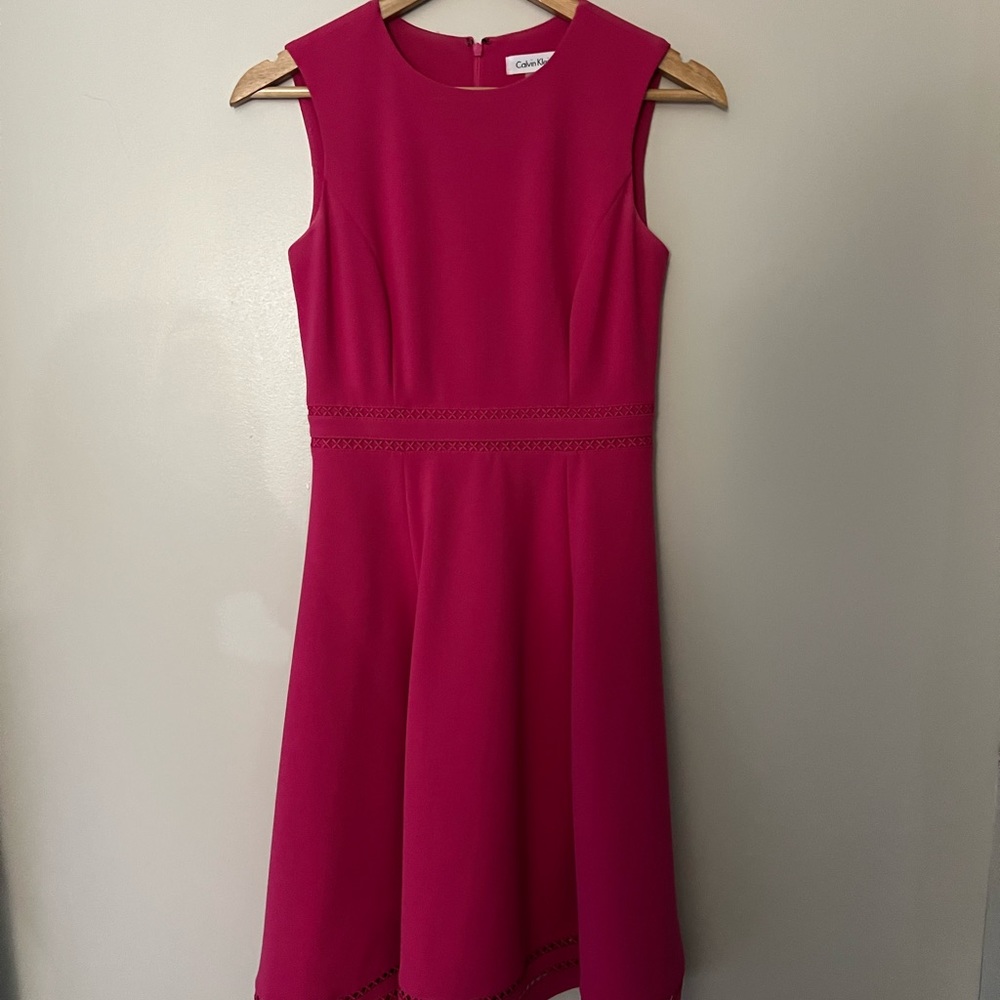 Calvin Klein hot pink dress